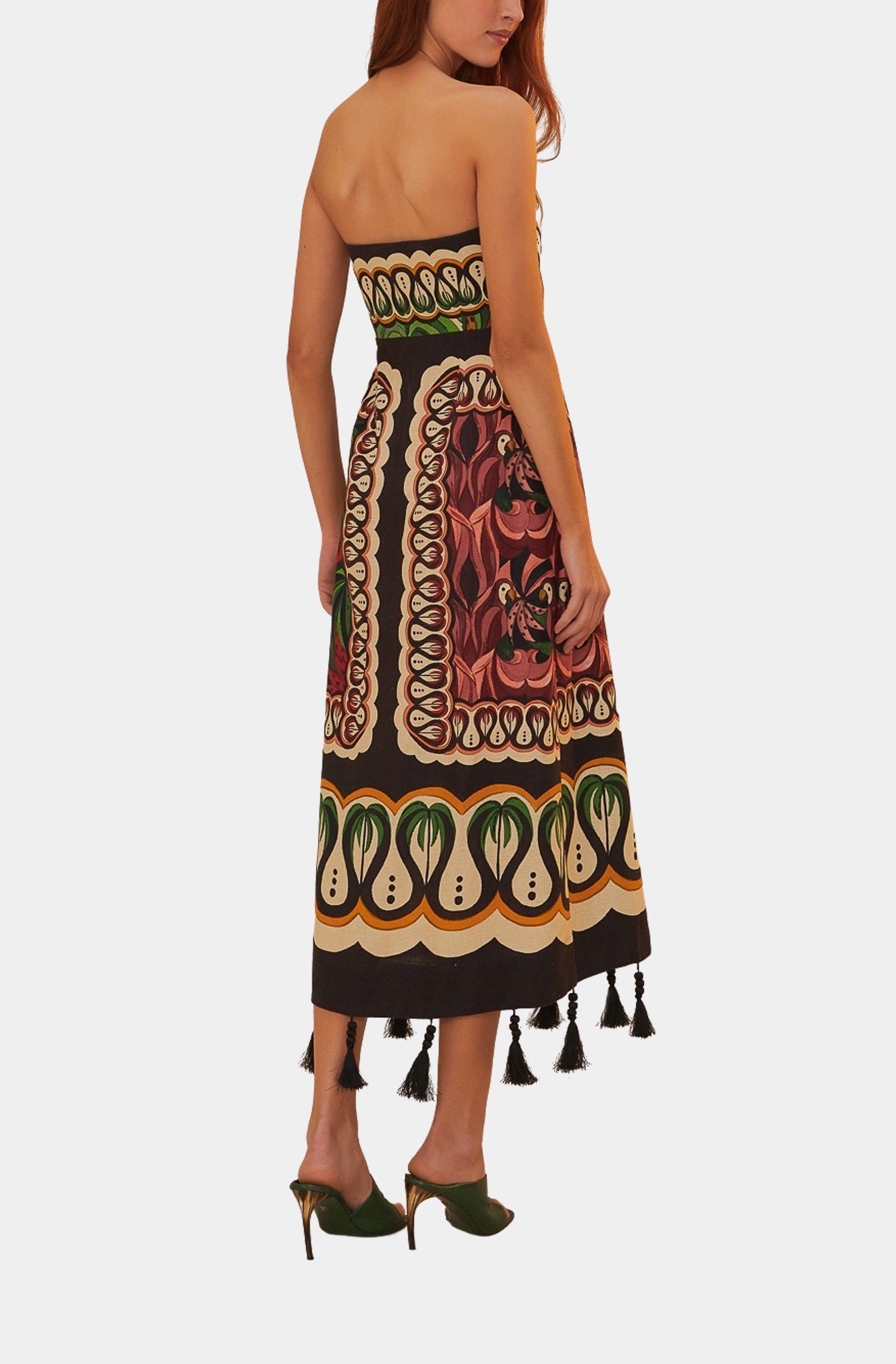 Coconut Tree Flow Scarf Dress