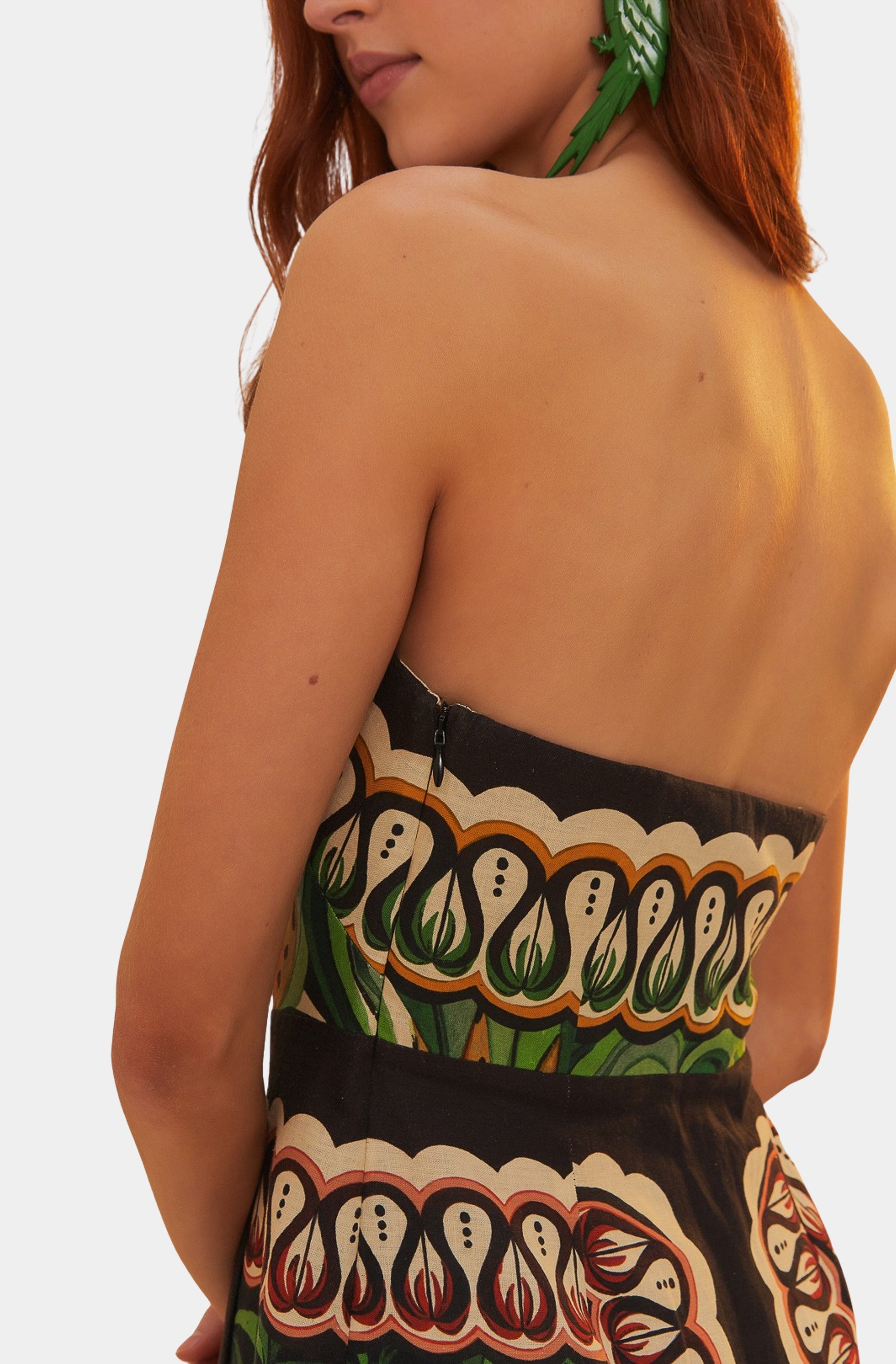Coconut Tree Flow Scarf Dress