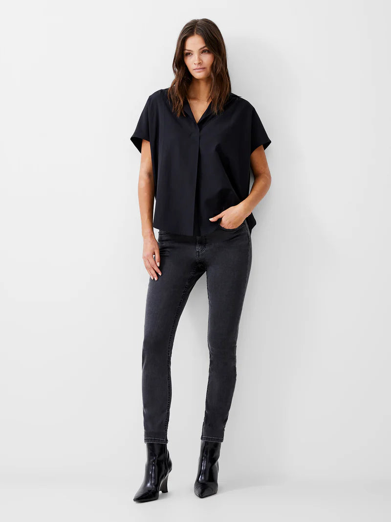 Poplin Shirting Popover Short Sleeve