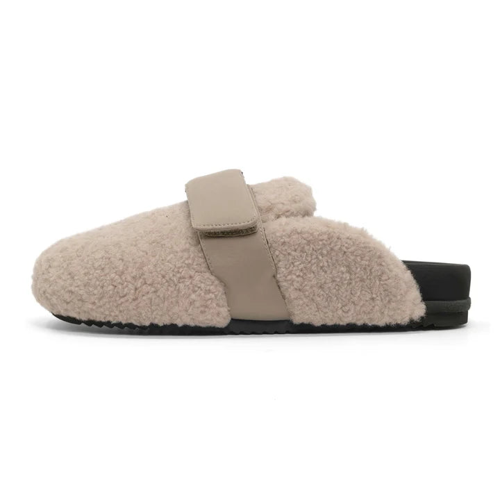 Fuzzy Loafer Mule