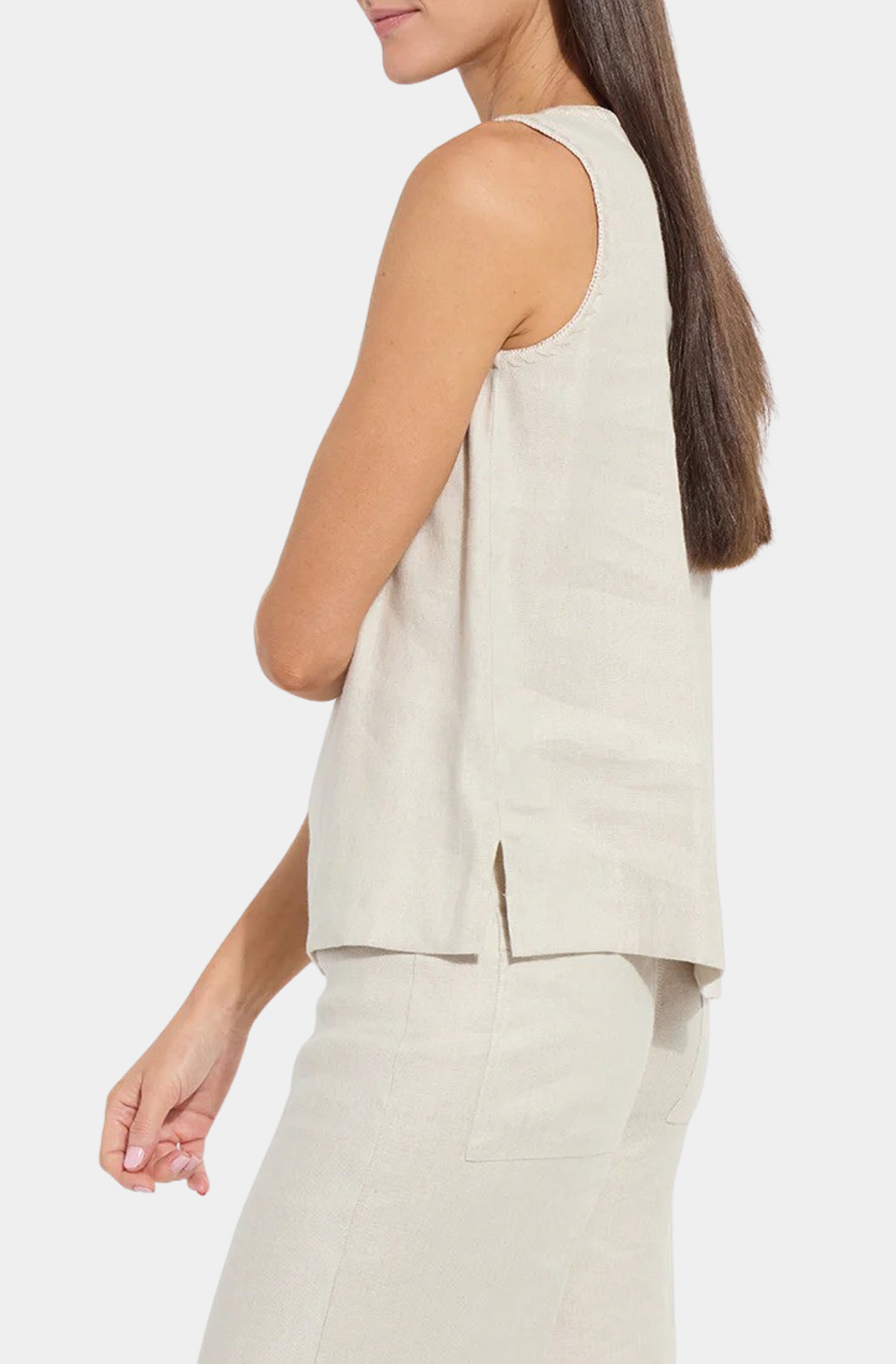 Gabriela Embroidered Linen Top