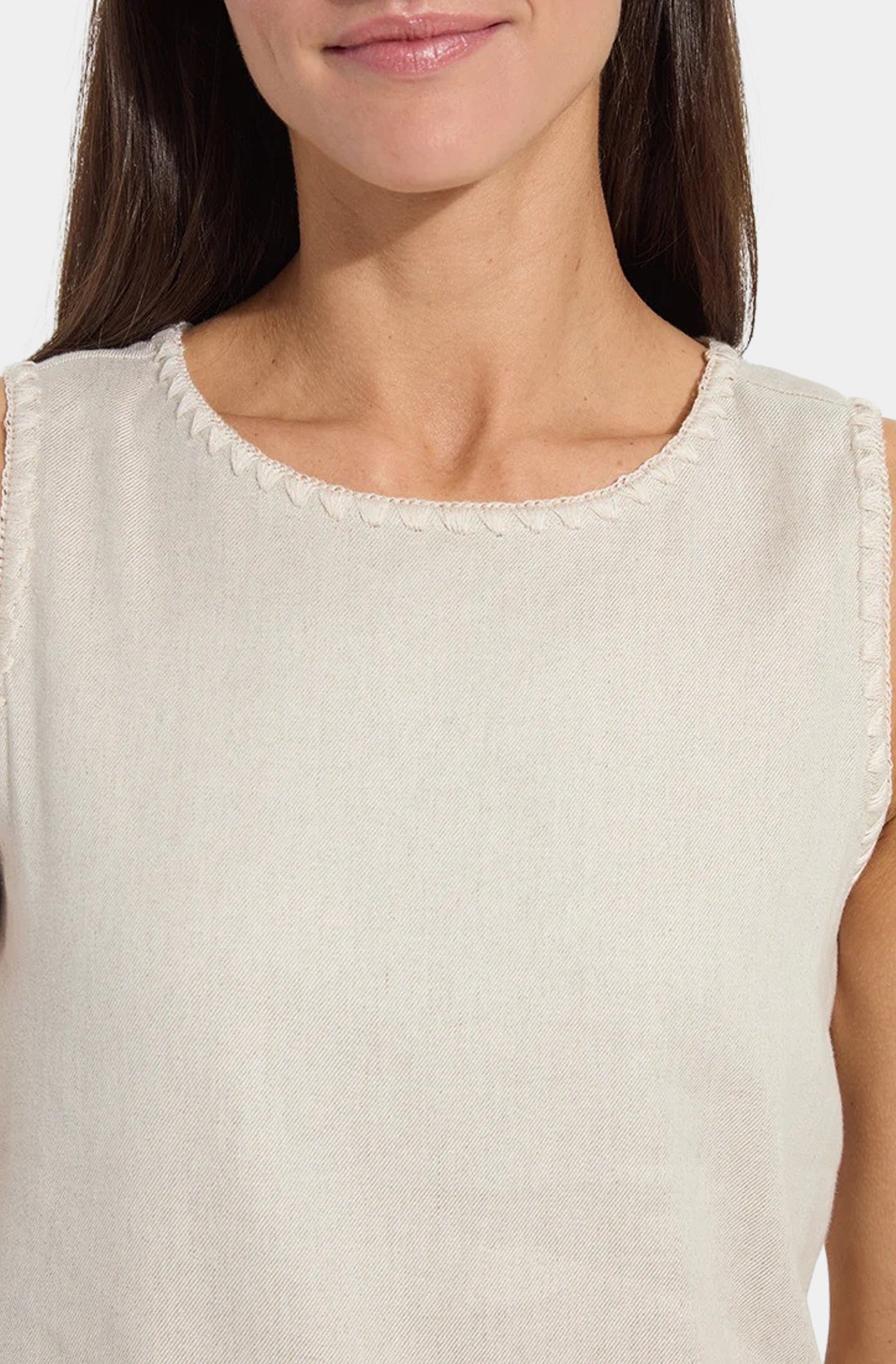 Gabriela Embroidered Linen Top