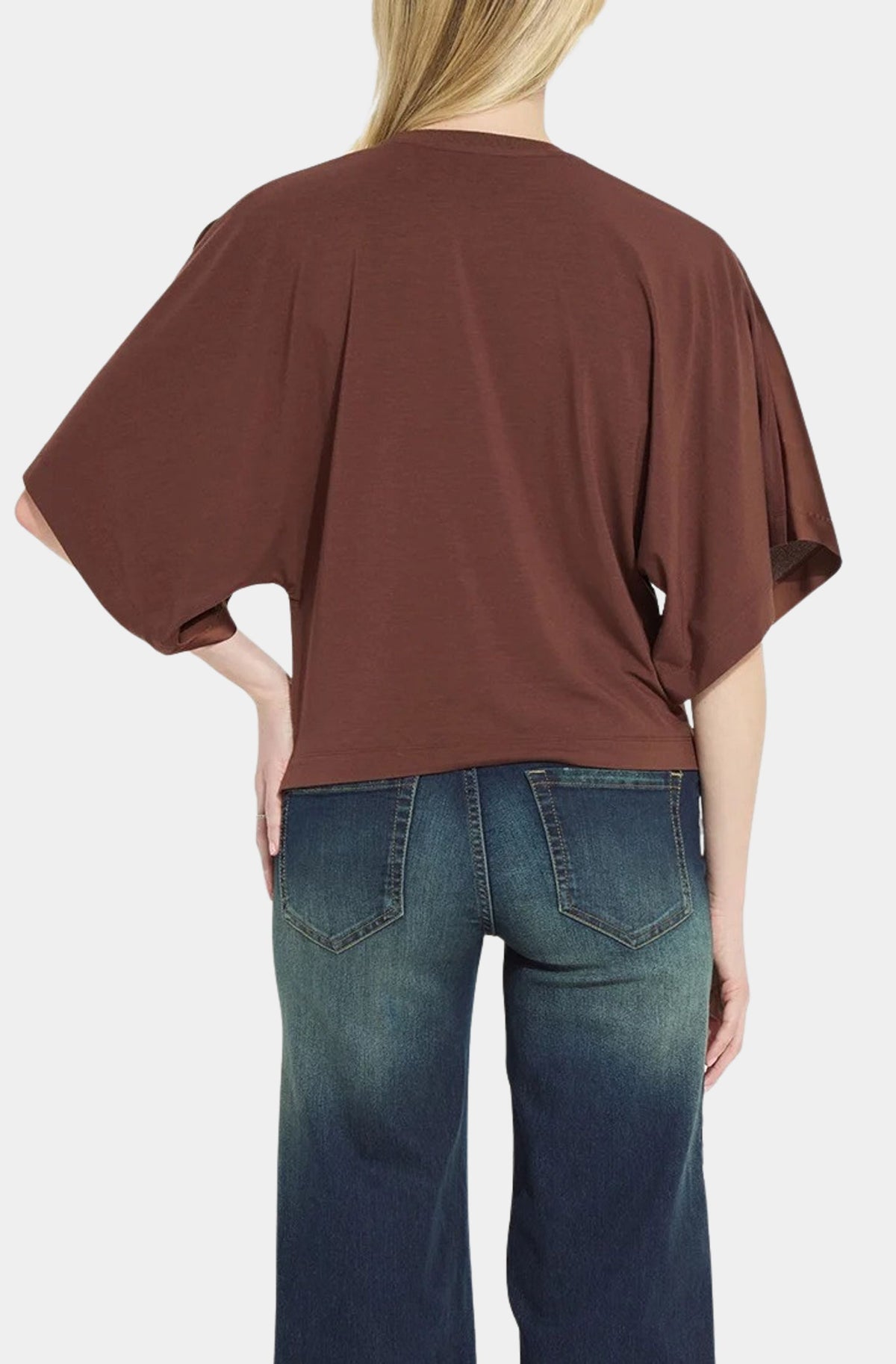 Ginger Mix-Media Dolman Tee