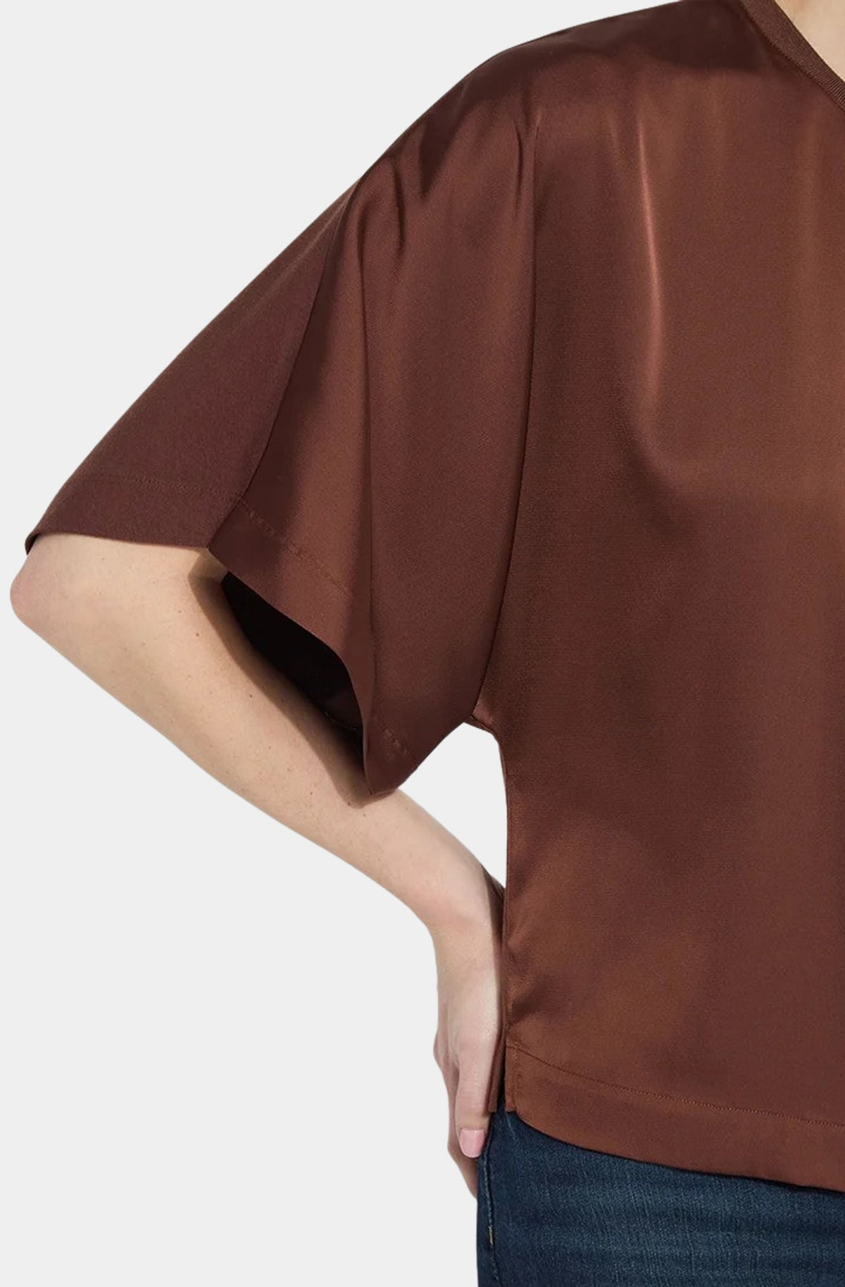 Ginger Mix-Media Dolman Tee
