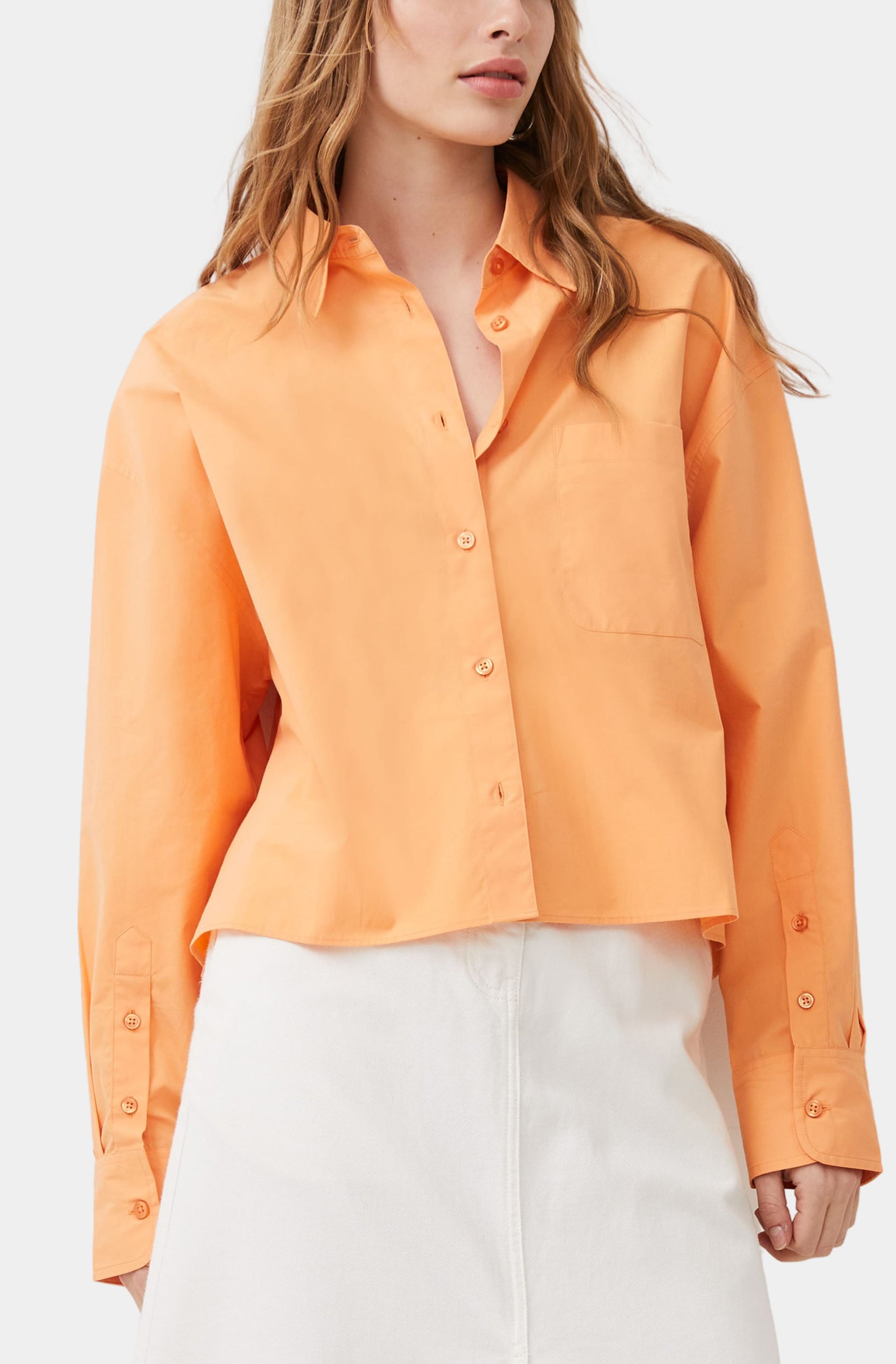 Alissa Cotton Cropped Shirt