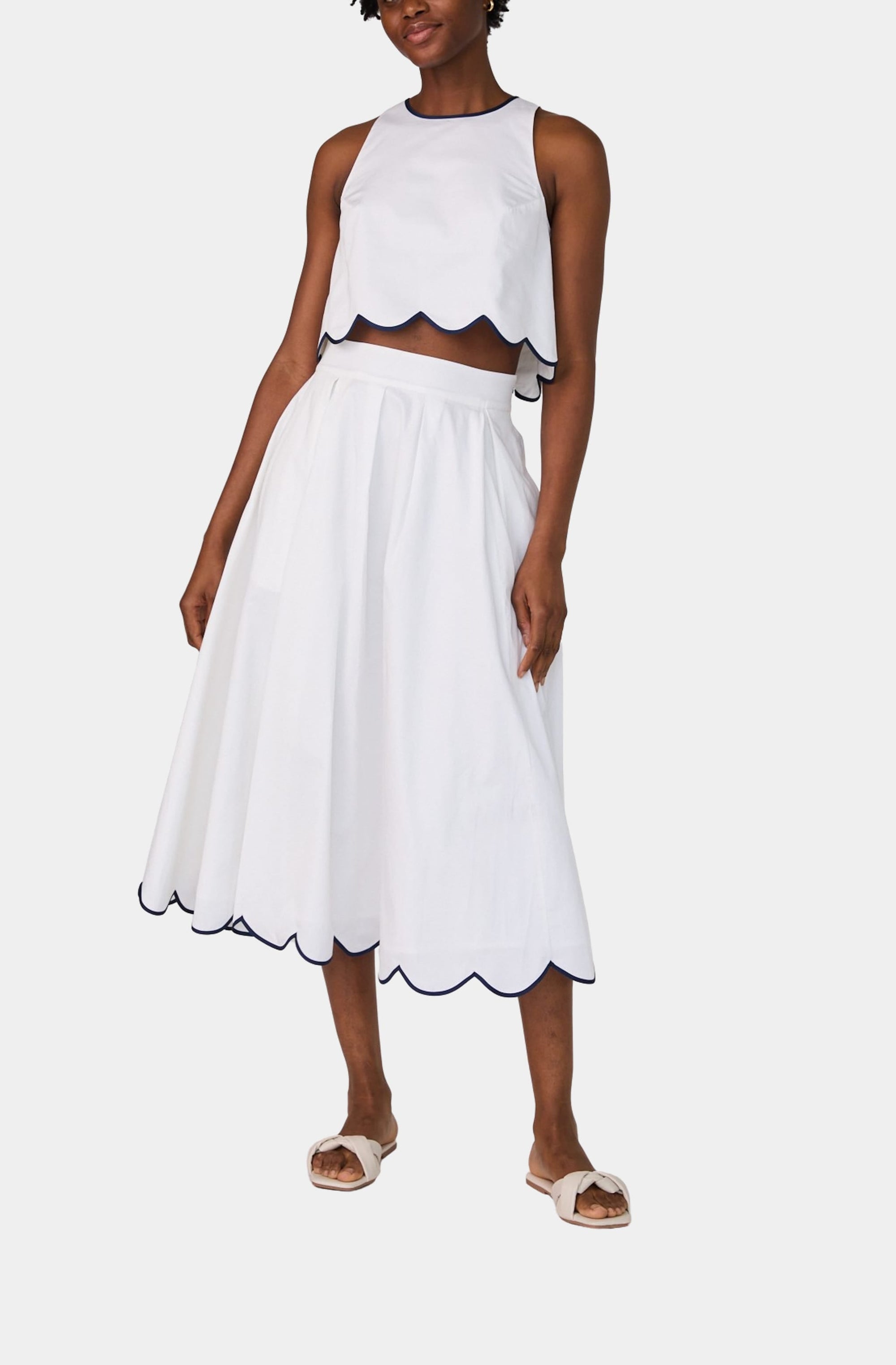 Alexis Cotton Scallop Skirt