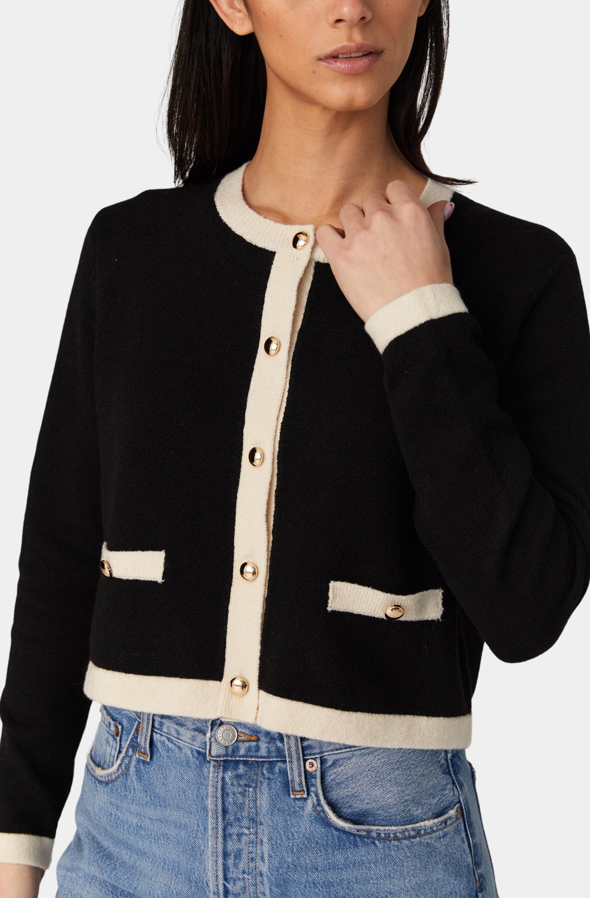 Vhari Contrast Cardigan