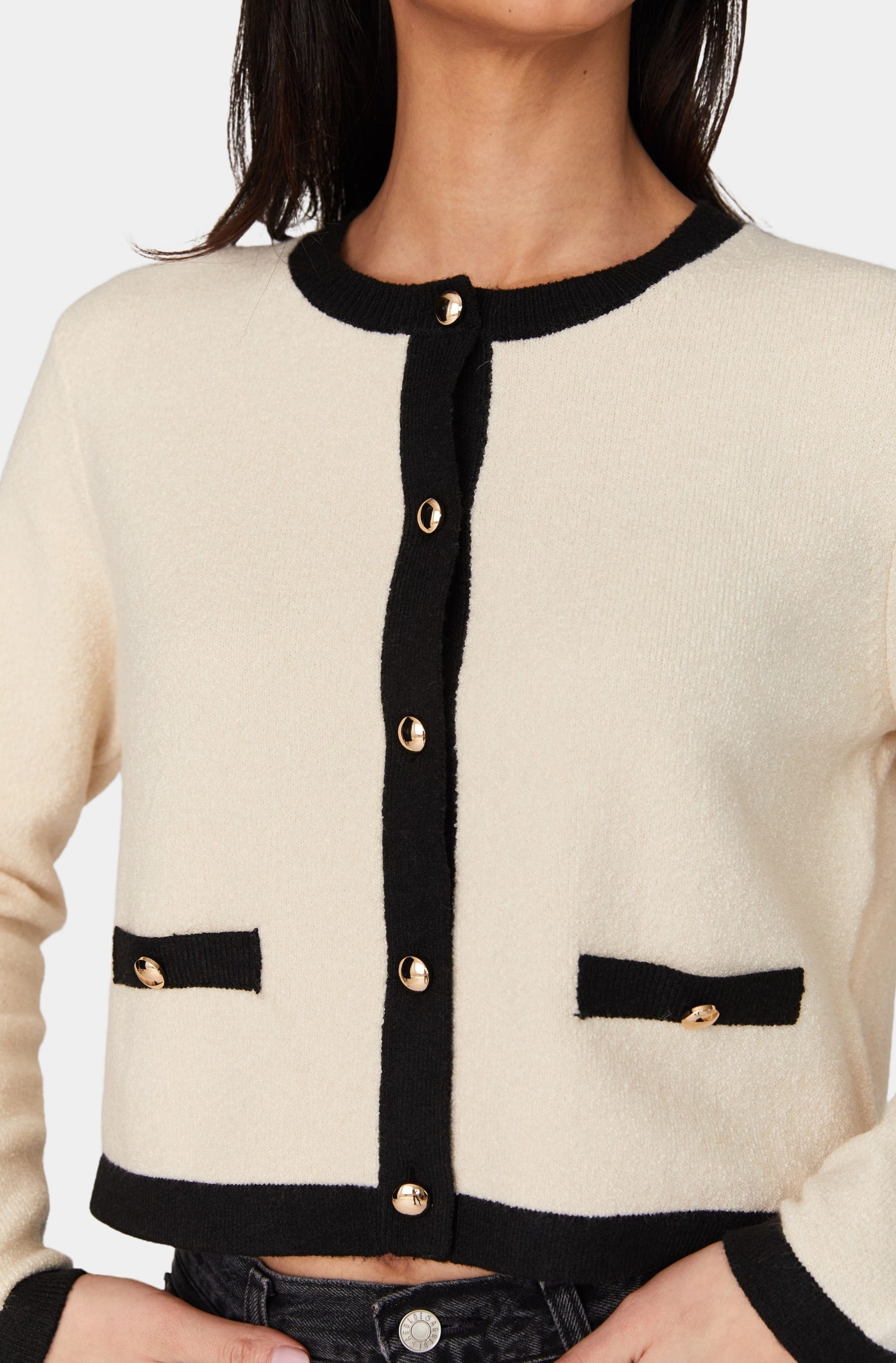 Vhari Contrast Cardigan