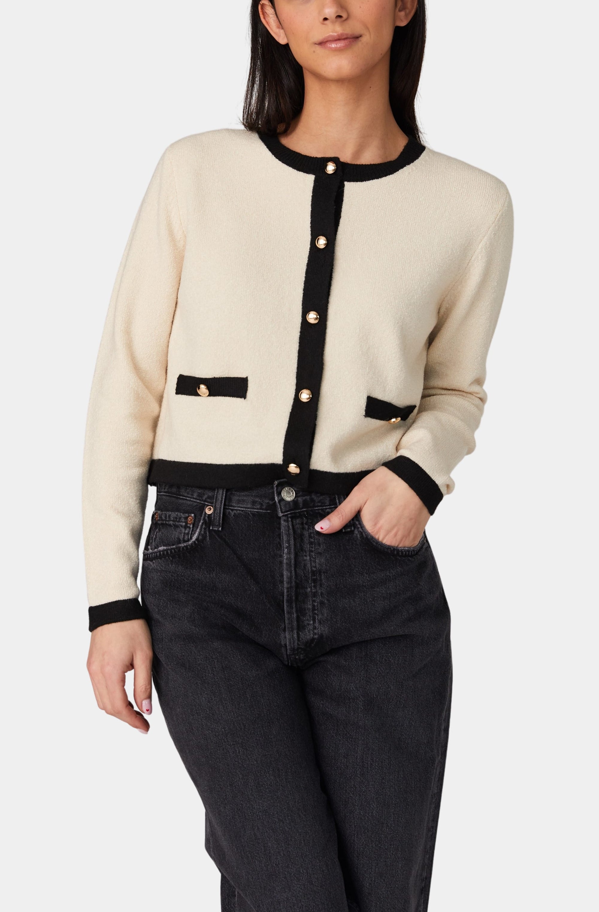 Vhari Contrast Cardigan