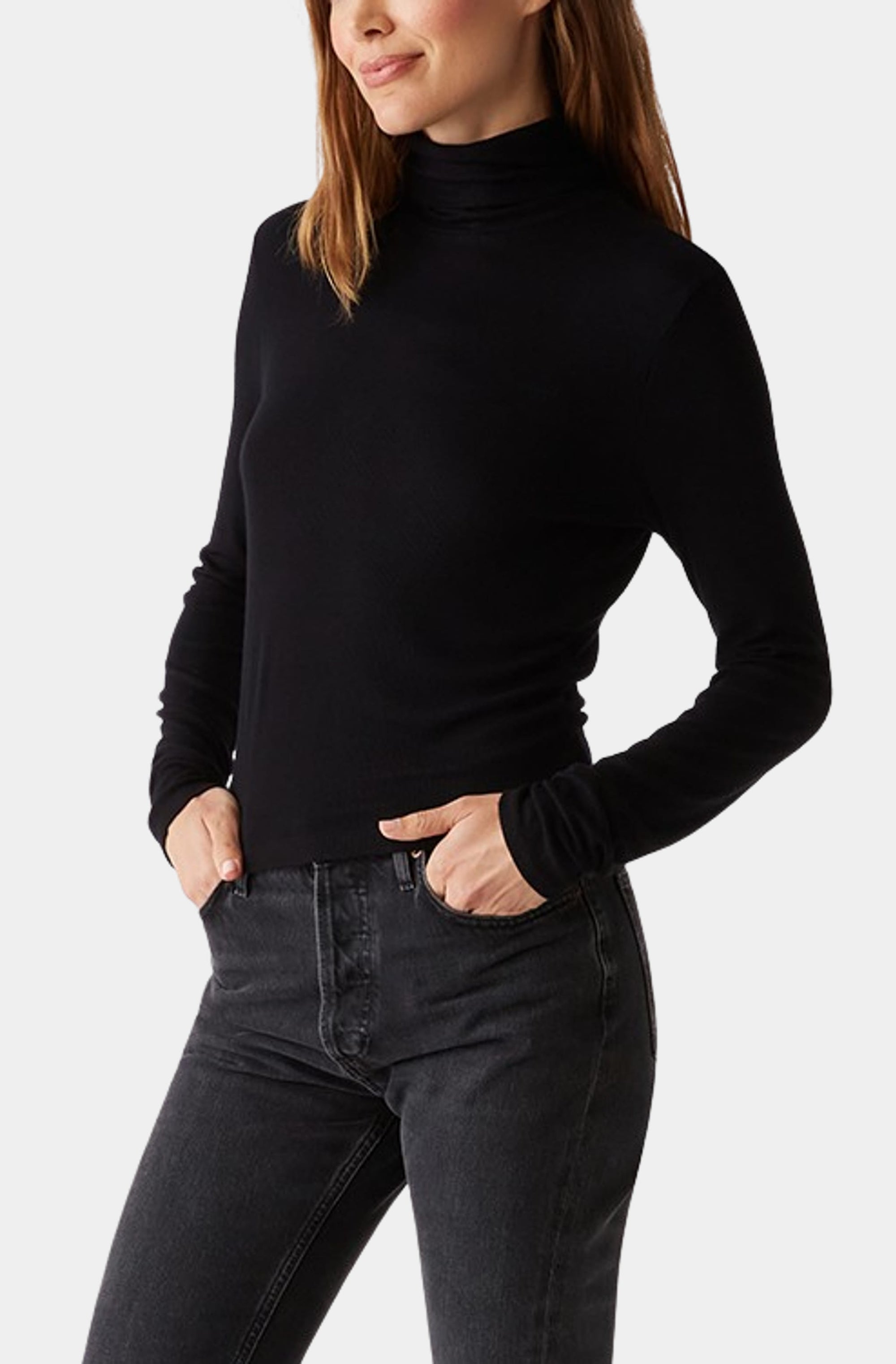 Tara Crop Turtleneck Top