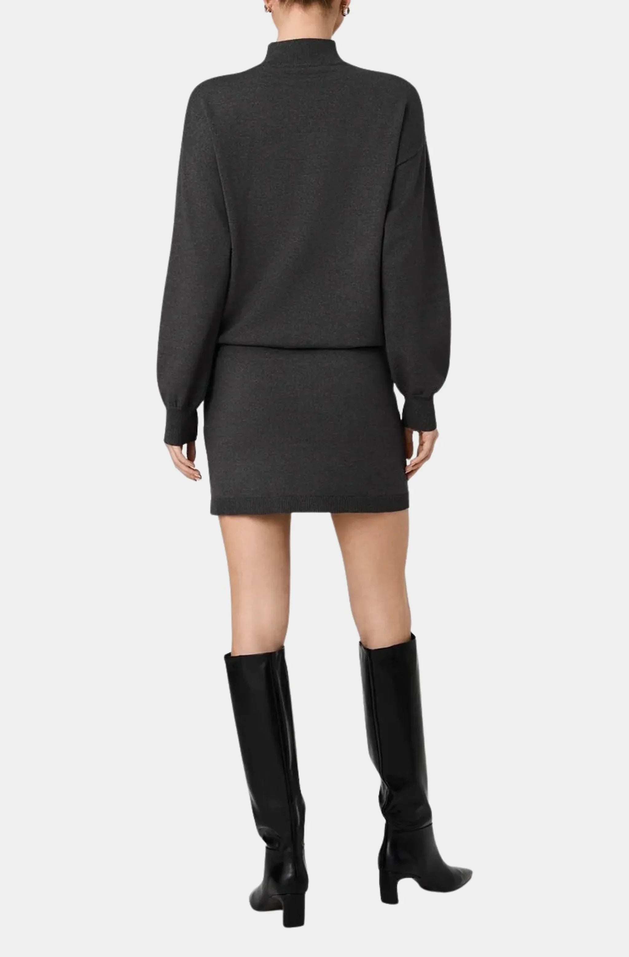 Cosysoft Long Sleeve Blouson Waist Mini Dress