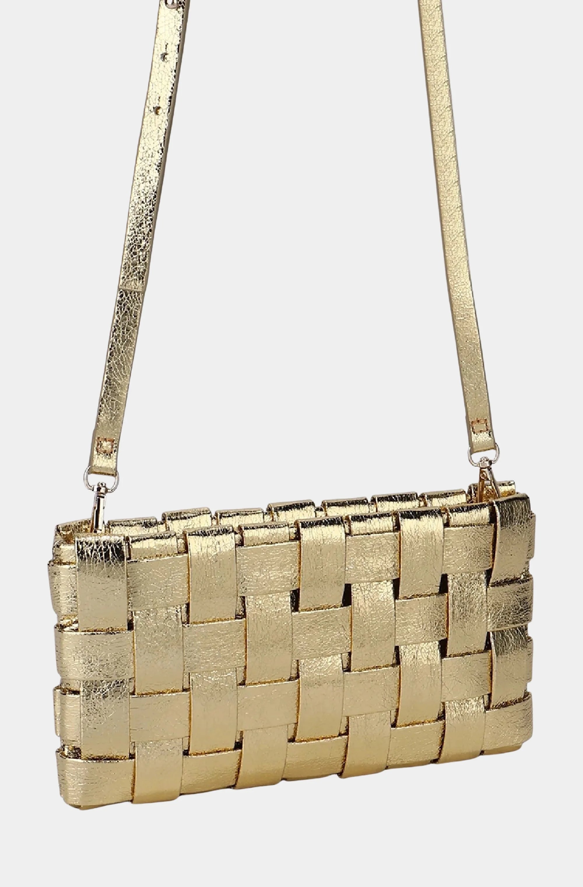 Lindy Woven Small Clutch