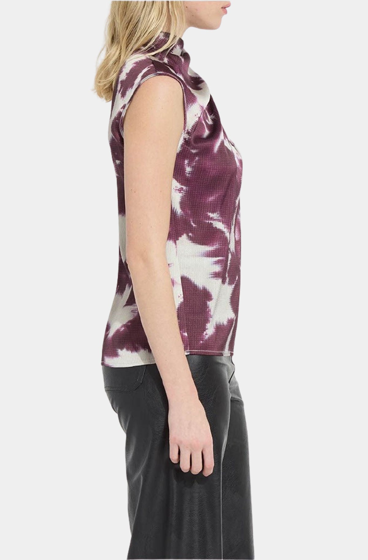 Rosalind High Neck Draped Blouse