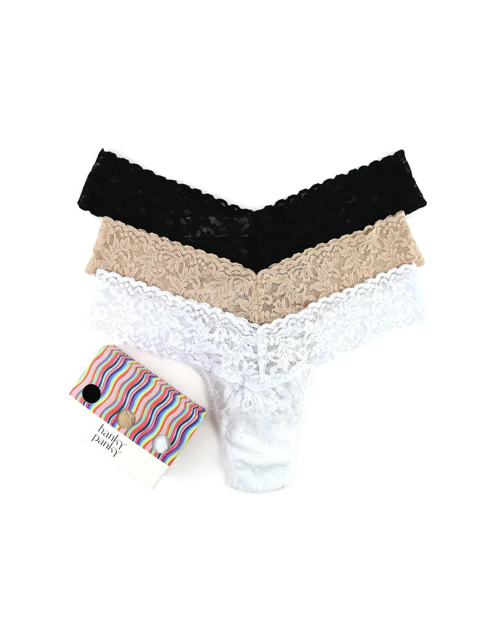Low Rise Thong 3 Pack